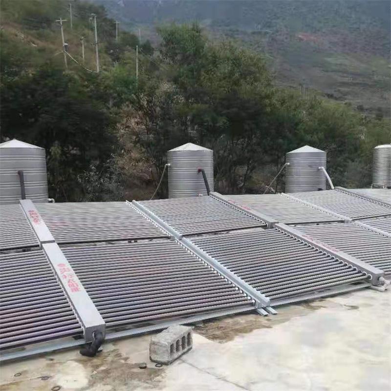 楚雄学校500管工程管太阳能热水器热水系统安装